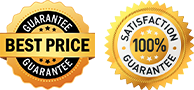 Best Price Guarantee, 100% Satisfaction Guarantee