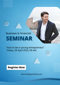 Blue Seminar Business & Financial (Flyer)