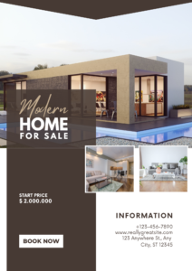 Brown Modern Real Estate (Flyer)