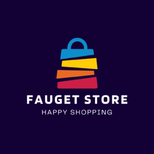 Dark Blue Colorful Fauget Store Logo