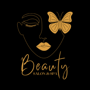 Gold Minimalist Beauty Salon And Spa Logo